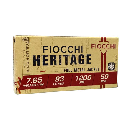 7,65 Parabellum FIOCCHI FMJ 6,03g/93gr