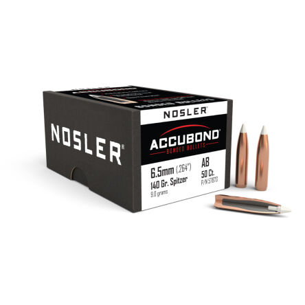 Pociski Nosler 6,5mm .264 AccuBond Spitzer 140gr (50szt)