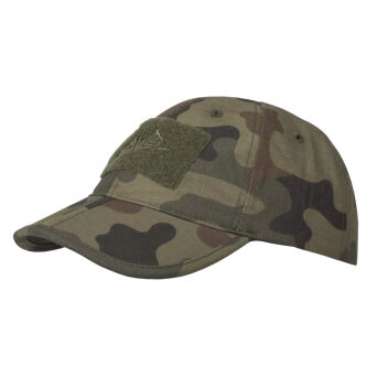 Czapka Helikon Tex Baseball FOLDING PolyCotton; PL Woodland