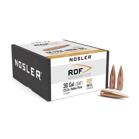 Pociski Nosler 30/7,62mm .308 RDF (Reduced Drag Factor) HPBT 175gr (100szt)