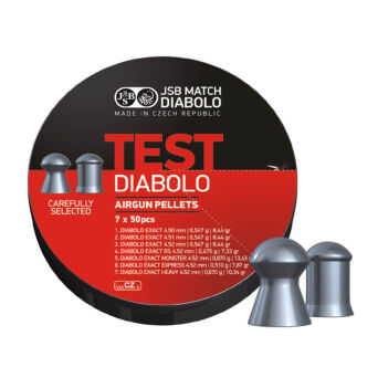 Śrut JSB Diabolo EXACT SET TEST 4,50mm - 4,53mm / 350szt