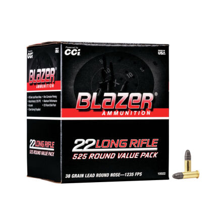 22LR (5,6mm) CCI BLAZER HV; 2,46g/38gr; 376m/s (525 szt)