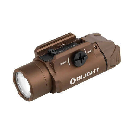 Latarka Olight PL-3R VALKYRIE Desert Tan; do pistoletu; 1500 lumenów