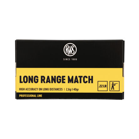 22LR (5,6mm) RWS LONG RANGE MATCH; 2,6g/40gr