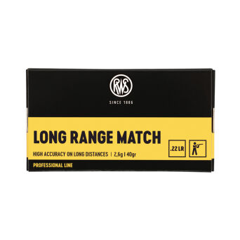 22LR (5,6mm) RWS LONG RANGE MATCH; 2,6g/40gr
