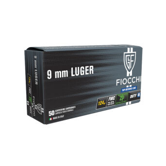 9mm LUGER FIOCCHI ZP DUTY FMC 8,0g/124gr