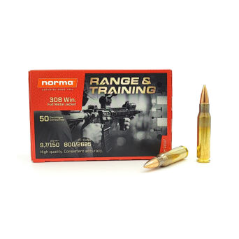 308 Win NORMA Range & Training FMJ 9,7g/150gr (50)