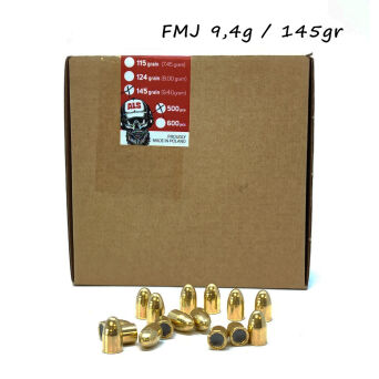 Pociski 9mm 145gr FMJ RN .355 ALS (500szt)