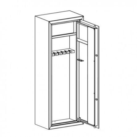 Szafa metalowa G-3/S1/8/P - primor (RAL6007 - zielony)