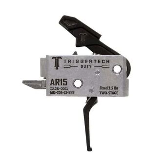TRIGGERTECH AR15 Duty 3.5lbs PVD Black Flat - Two Stage; płaski, dwustopniowy