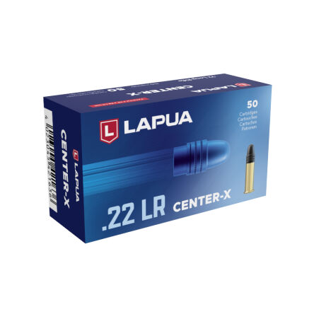 22LR (5,6mm) LAPUA Center-X; 2,59g/40gr; V0=327m/s