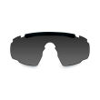 Okulary Wiley X Saber Advanced 308 smoke / clear / rust, czarne matowe oprawki - 4