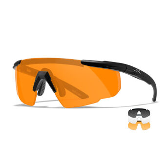Okulary Wiley X Saber Advanced 308 smoke / clear / rust, czarne matowe oprawki