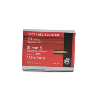 Pociski GECO 8mm .323 TEILMANTEL 12,0g/185gr (50 szt.)