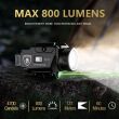 Latarka na broń z celownikiem laserowym WARRIORLAND WL-MA1, 800 lumenów, IPX4, Green Laser - 6