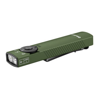Latarka Olight ARKFELD PRO OD Green; z laserem; z lampą UV; 1300 lumenów