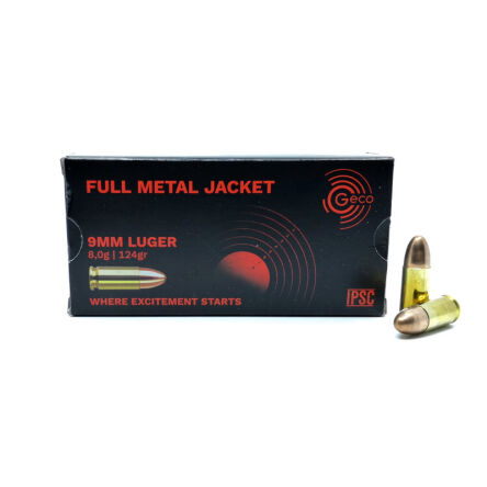 9mm LUGER GECO 124gr/8,0g