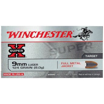 9mm LUGER WINCHESTER FMJ 124gr/8,0g