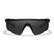 Okulary Wiley X Saber Advanced 317 smoke / clear, czarne matowe oprawki - 2