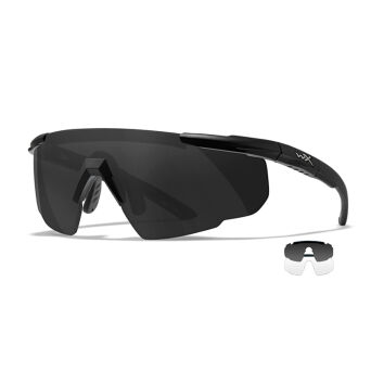 Okulary Wiley X Saber Advanced 317 smoke / clear, czarne matowe oprawki