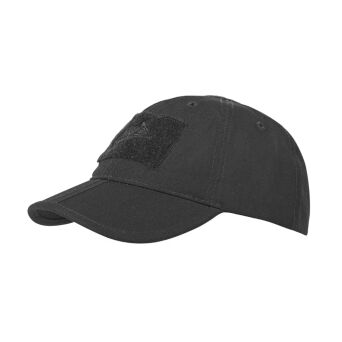 Czapka Helikon Tex Baseball FOLDING PolyCotton; Czarna