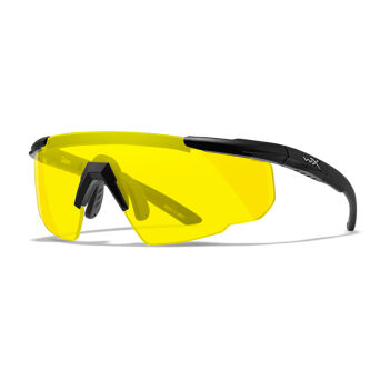 Okulary Wiley X Saber Advanced 300 pale yellow, czarne matowe oprawki