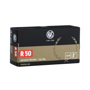 22LR (5,6mm) RWS R50; 2,6g/40gr; V0=330m/s