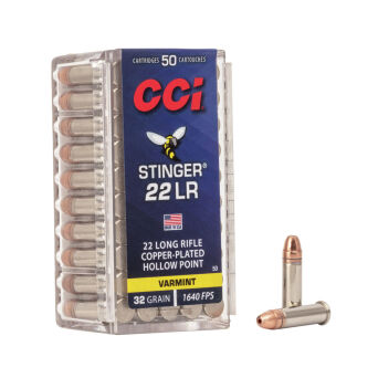 22LR (5,6mm) CCI STINGER; 2,07g/32gr; 500m/s