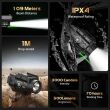 Latarka na broń z celownikiem laserowym WARRIORLAND WL-MB3, 500 lumenów, IPX4, Green Laser - 6