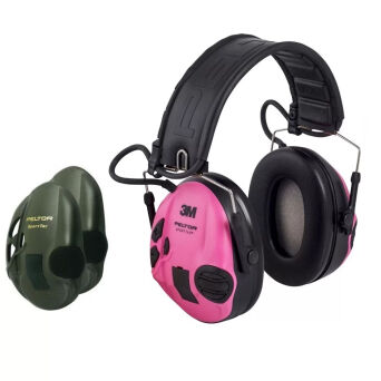 Ochronniki słuchu PELTOR SportTac aktywne różowo / zielone