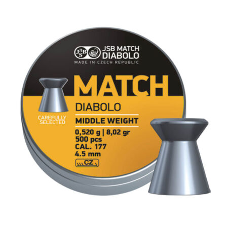 Śrut JSB MATCH Diabolo Middle Weight 4.50 (0,520g) / 500szt