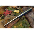 Nóż Bark River - Bravo 1.2 LT, stal CPM 3V, okładziny Navy Burlap Micarta, Yellow Liner, brass pins, rampless - 2