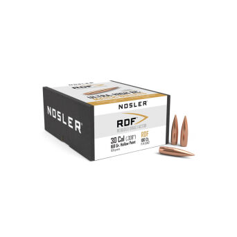 Pociski Nosler 30/7,62mm .308 RDF (Reduced Drag Factor) HPBT .30 168gr (100szt)