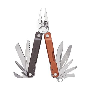 Multitool Leatherman REBAR BURNT SIENNA z kaburą nylonową