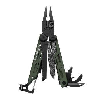 Multitool Leatherman SIGNAL GREEN TOPO z kaburą nylonową