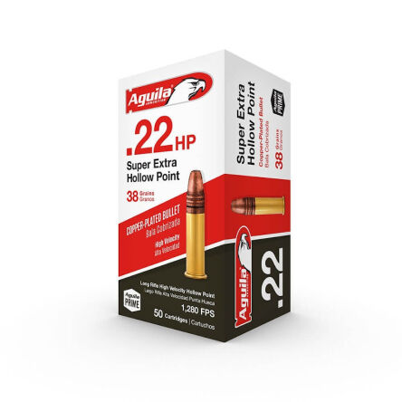 22LR (5,6mm) AGUILA Super Extra HV Hollow Point 2,46g/38gr