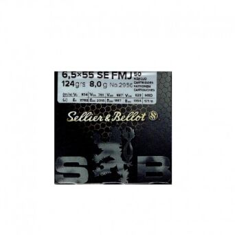 6,5x55SE S&B FMJ TRAINING 8,0g/124gr (50)