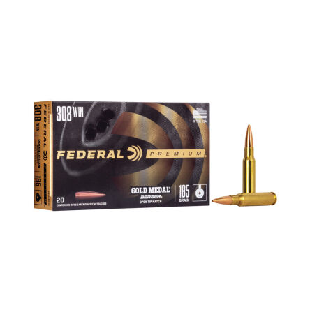 308 Win Federal Gold Medal Berger OTM 12g/185gr