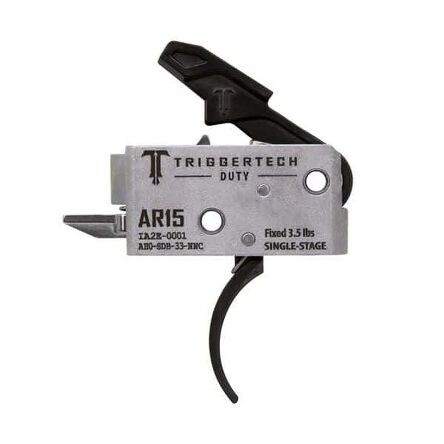 TRIGGERTECH AR15 Duty 3.5lbs PVD Black Curved - Single Stage; zaokrąglony, jednostopniowy