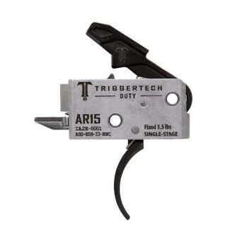 TRIGGERTECH AR15 Duty 3.5lbs PVD Black Curved - Single Stage; zaokrąglony, jednostopniowy