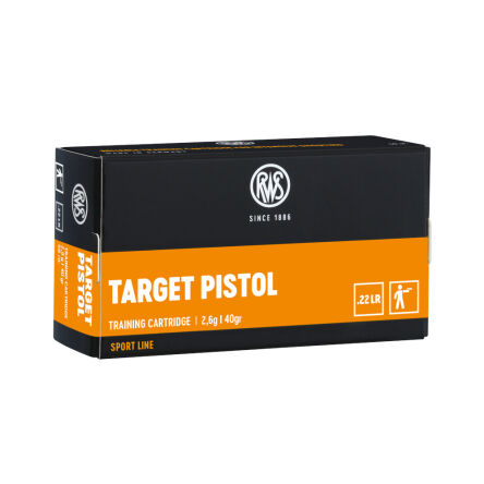 22LR (5,6mm) RWS TARGET PISTOL; 2,6g/40gr; V0=285m/s