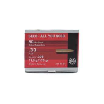 Pociski GECO 30/7,62mm .308 PLUS 11,0g/170gr (50 szt.)