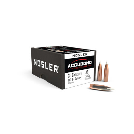 Pociski Nosler 30/7,62mm .308 AccuBond Spitzer 180gr (50szt)