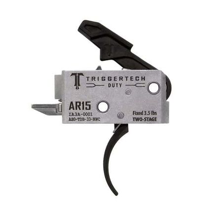 TRIGGERTECH AR15 Duty 3.5lbs PVD Black Curved - Two Stage; zaokrąglony, dwustopniowy