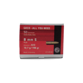 Pociski GECO 8mm .323 PLUS 12,7g/196gr (50 szt.)