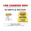 LEE - zestaw 3 matryc Lee Carbide kal. 32S&W - 2