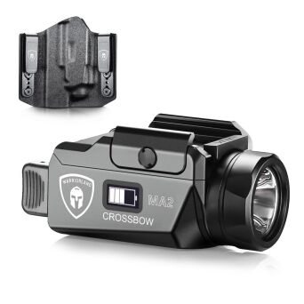 Latarka na broń WARRIORLAND WL-MA2, 800 lumenów, IPX4 + kabura OWB GLOCK 17/19