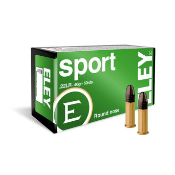 22LR (5,6mm) ELEY SPORT; 2,59g / 40gr; 305 - 332 m/s