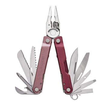 Multitool Leatherman REBAR HEATHERED CRANBERRY z kaburą nylonową