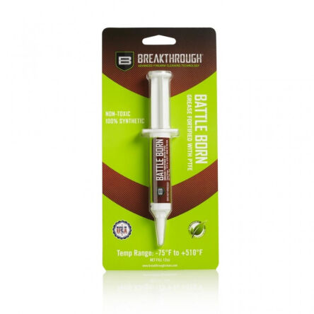 Smar do broni BATTLE BORN z cząsteczkami PTFE w strzykawce (12cc / 12ml)